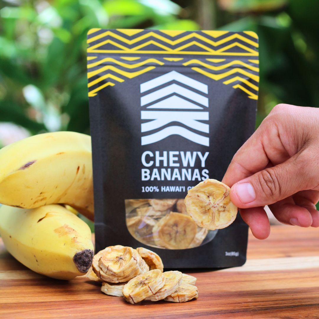Chewy Bananas - Made with Apple Bananas Grown in Hawaii – Polipoli