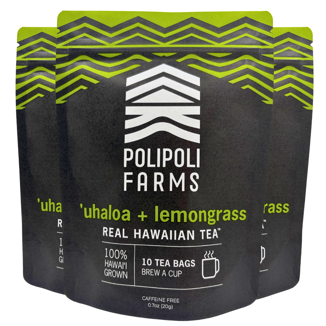 3 Pack - ʻUhaloa and Lemongrass - 10 Tea Bags